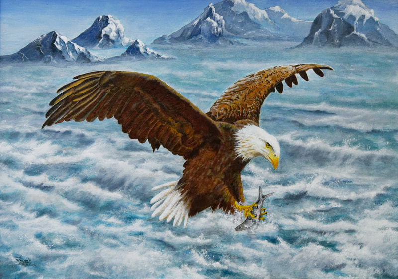 Legend of the Arctic in oil by Shandy Simmons